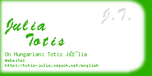 julia totis business card